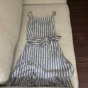 Blue and white striped, light summer dress!